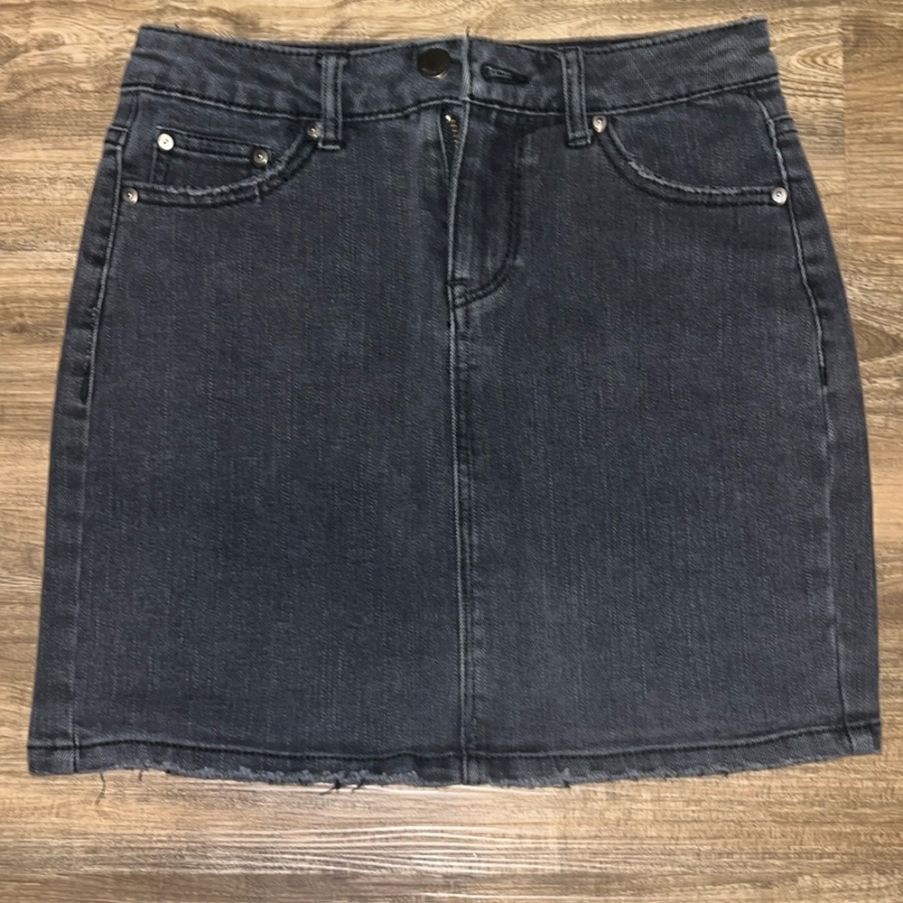 Black Jean Skirt